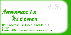 annamaria wittner business card